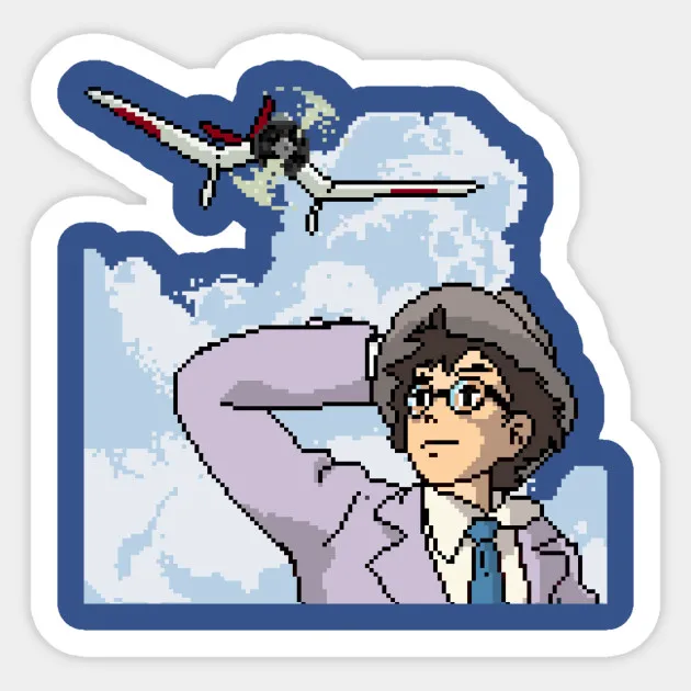 1 шт японского аниме ветер поднимается водонепроницаемый стикер для DIY