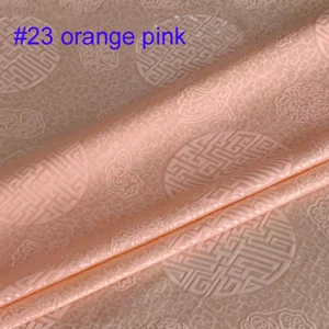 23 orange pink 100 см* 114 см Китайская традиционная жаккардовая парча шелковая хлопковая ткань Шармез - Цвет: 23 orange pink