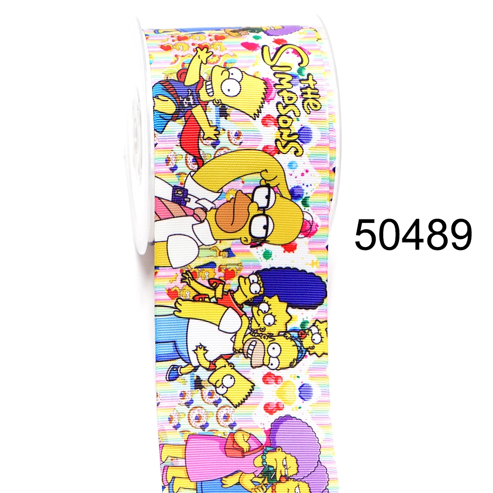 Choshim Brand DIY Handmade Materials Printed Grosgrain Ribbon 5 Yard Per Size 50486 | Ribbons