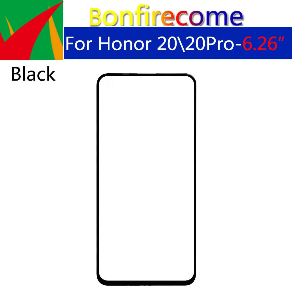 10 шт./партия для Honor 20 YAL AL00 TL00 L21 Передний сенсорный экран стеклянный Внешний