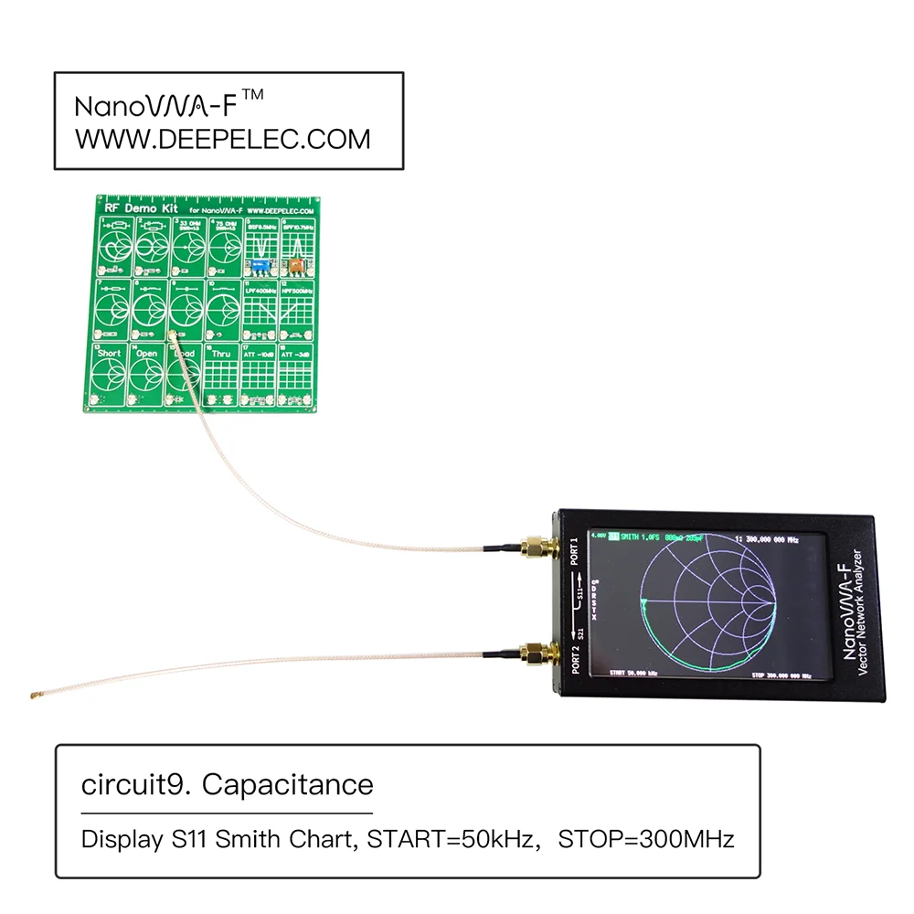 NanoVNA-F обновленная версия 4,3 дюймов ips TFT lcd HF VHF UV векторный сетевой анализатор 50 k-1 ГГц 5000ма батарея