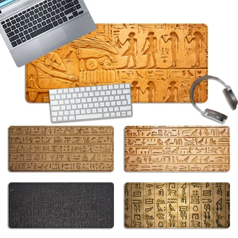 

Hot Selling Ancient Hieroglyph Mouse Pad Gaming MousePad Large Big Mouse Mat Desktop Mat Computer Mouse pad For Overwatch