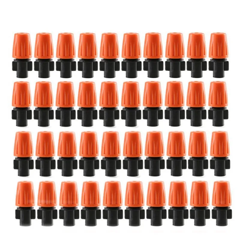

100pcs Garden Sprayer Nozzles Mist Cooling System High Pressure Sprayer Garden Irrigation Watering Kits 4 / 7mm Tee Agricultural