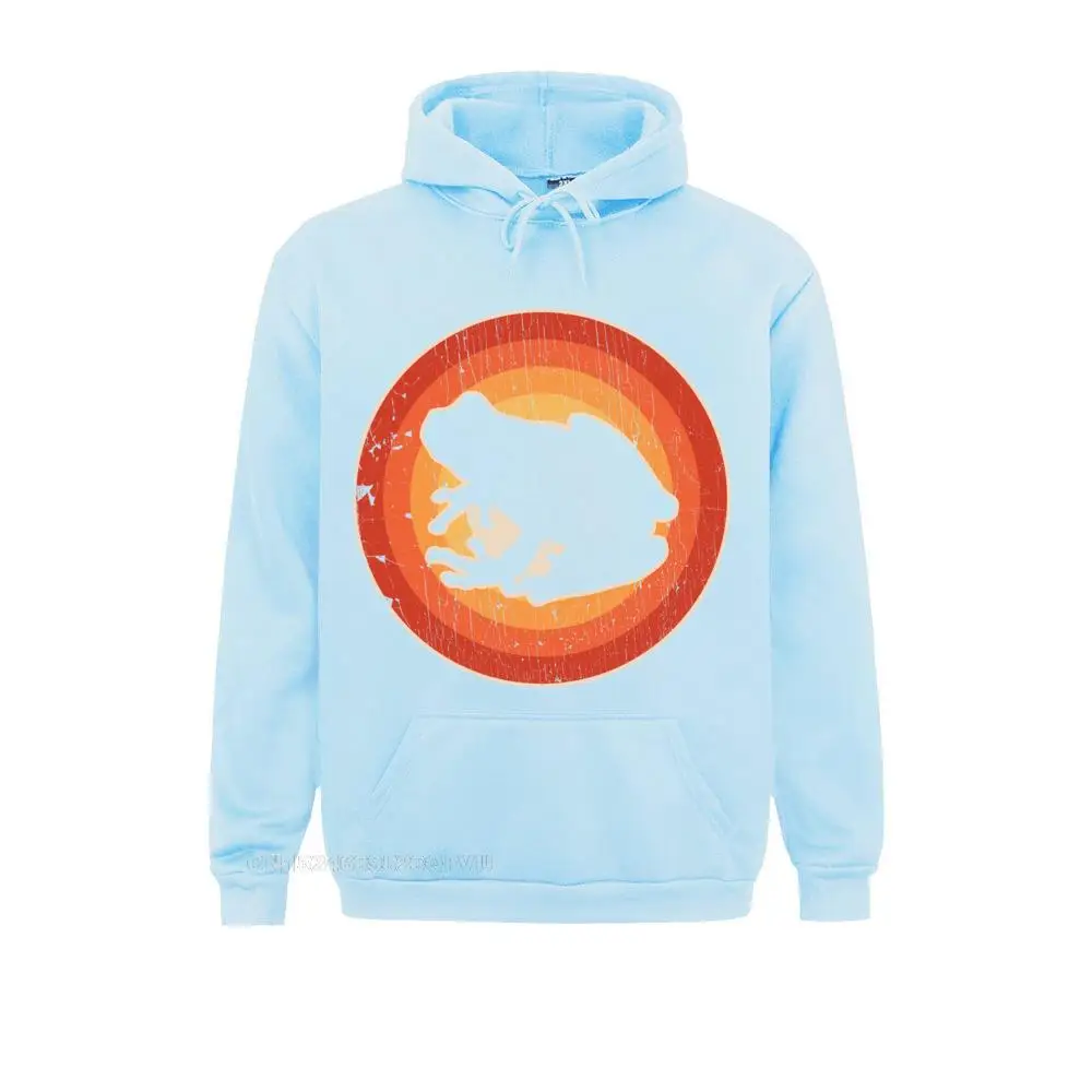 Толстовка с капюшоном в виде лягушки винтажном стиле хлопковый свитшот ретро для