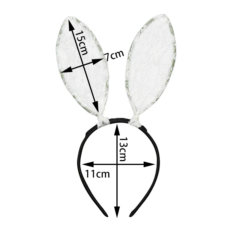

Miss Cute Adult Kids Rabbit Ear Hairband Black White Headband Headwear Dress Costume Bunny Ear Hair band Party Hair Accessories