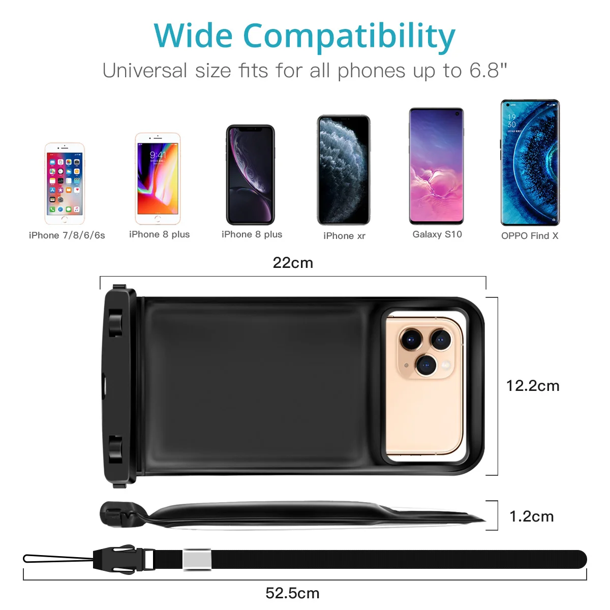 Водонепроницаемый чехол FONKEN для телефона морского плавания сумка поплавок