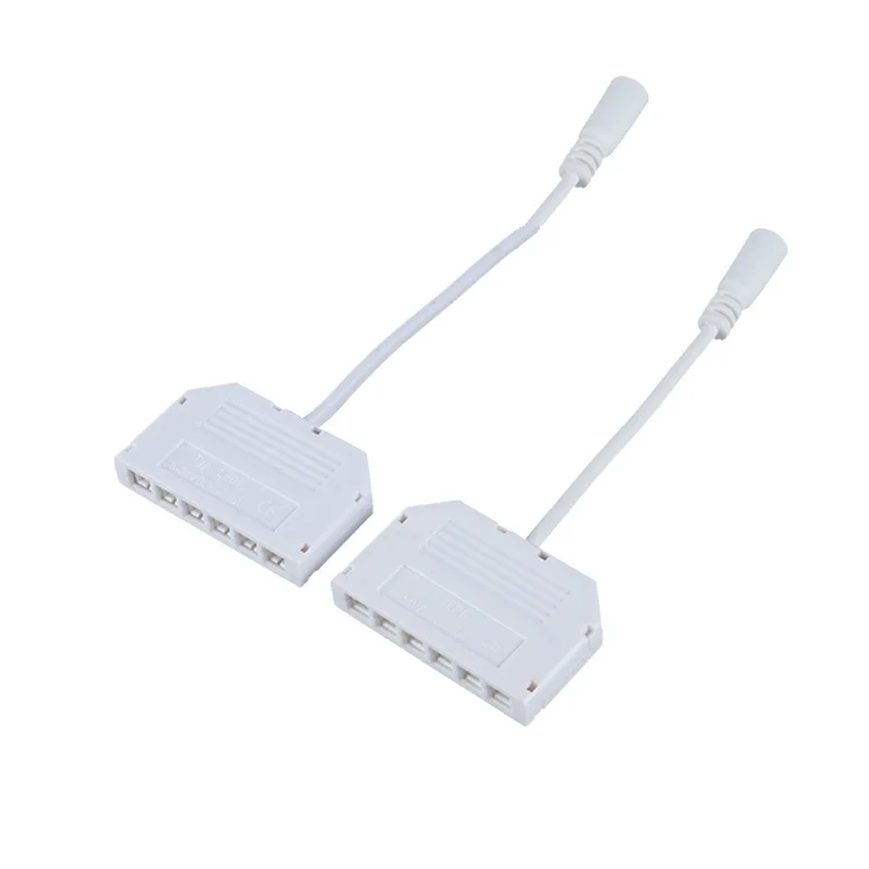 

LED splitter connector box 6ways 91505-MP to DC connector for led spot light cabinet light 6 holes connector box