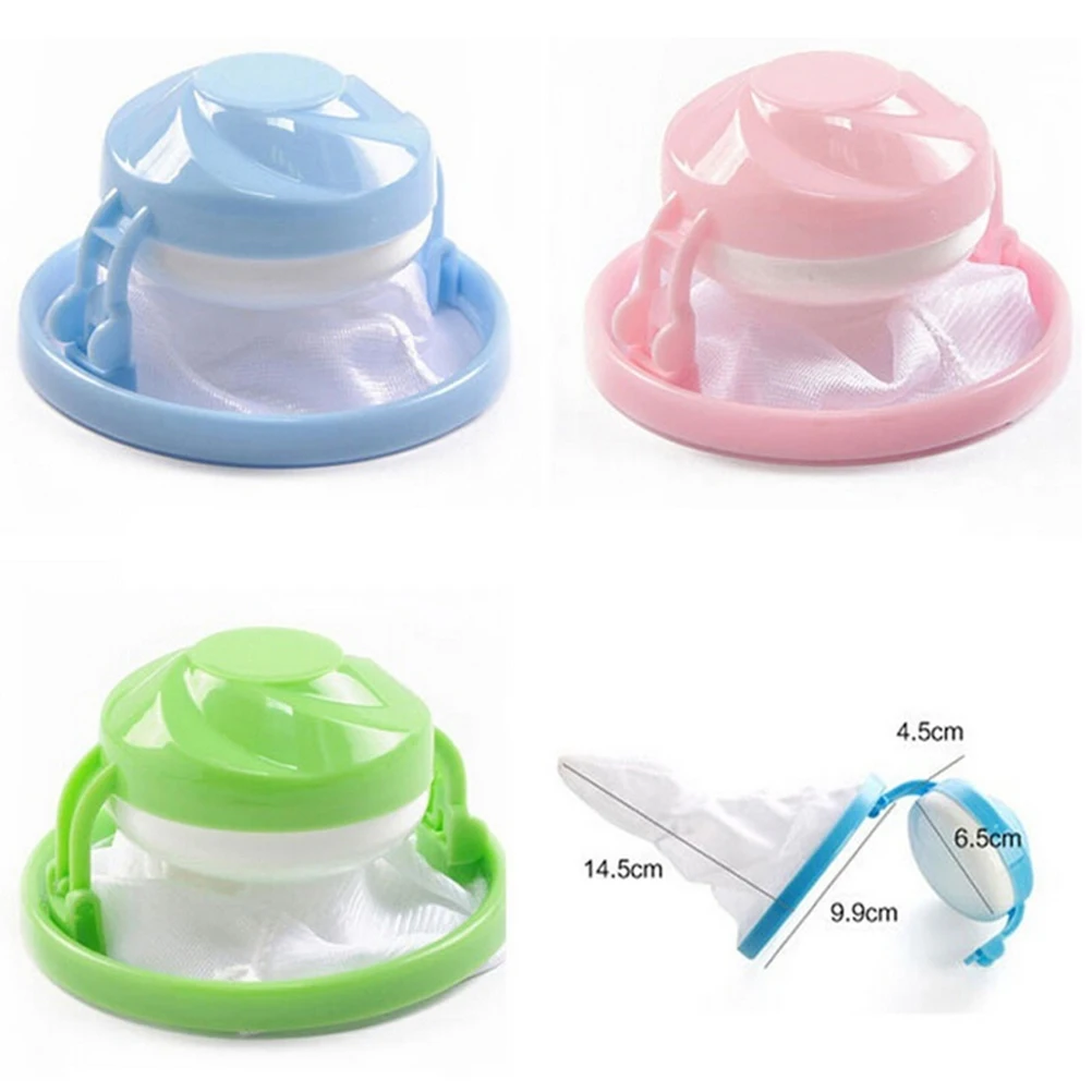

Hot Mesh Filter Bag Floating Style Washing Machine Wool Filtration Hair Removal Device House Cleaning necessary Laundry Ball