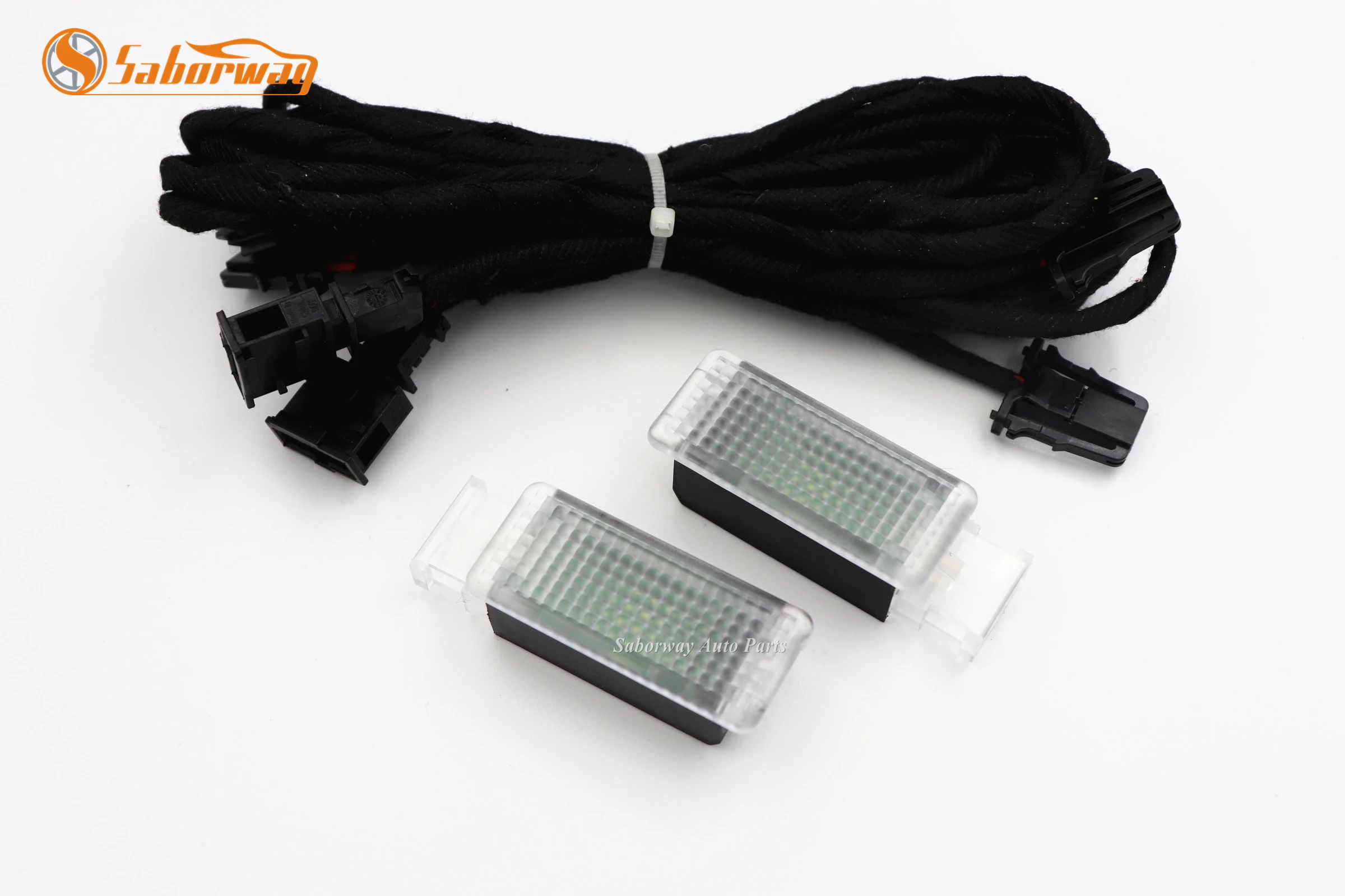 Светодиодсветильник лампа для ног 2 шт. прожектор и кабель Golf 7 MK7 Passat 3G B8 5GG947409 5GG 947