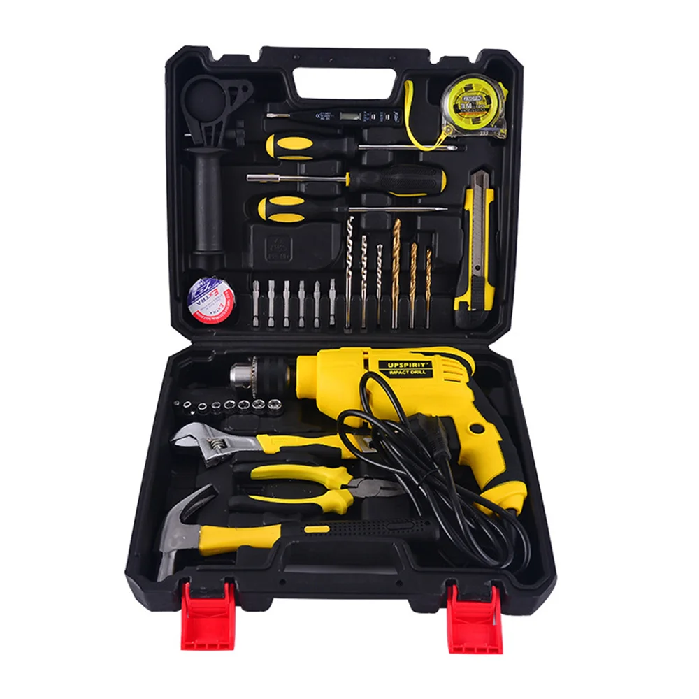 Electric Impact Drill 710W Torque Stage Drill Household Tool Set Multifunctional Electric Drill Hardware Combination Toolbox