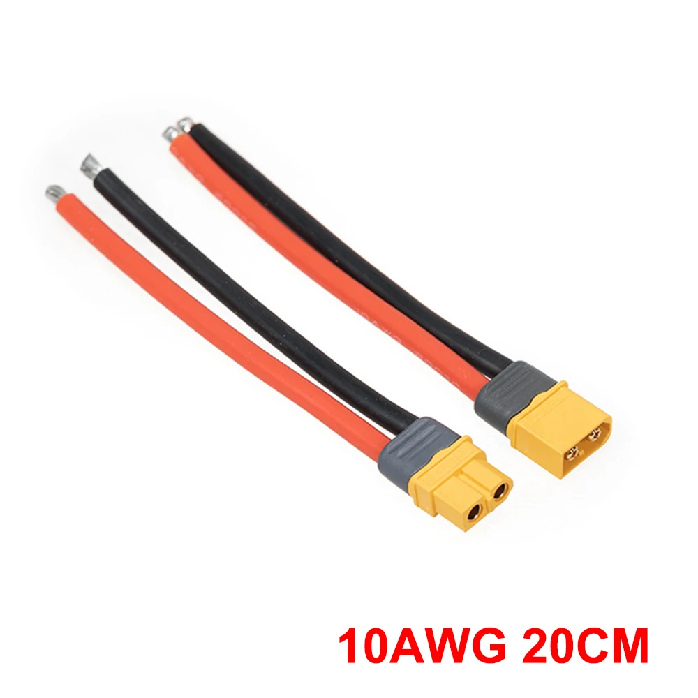 20 см 10AWG XT60 Женский Мужской конверсионный провод линия силиконовый кабель