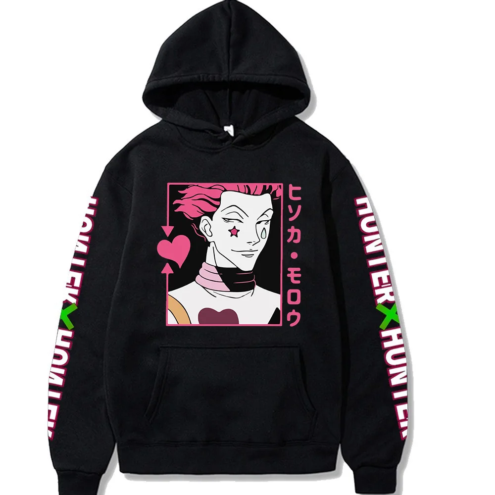 

Men Women Pullovers Hoodies Sweatshirts Japanese Anime Hoodies Hunter X Hunter Killua Zoldyck Hisoka 90s Hoody Tops Mens Hoodies