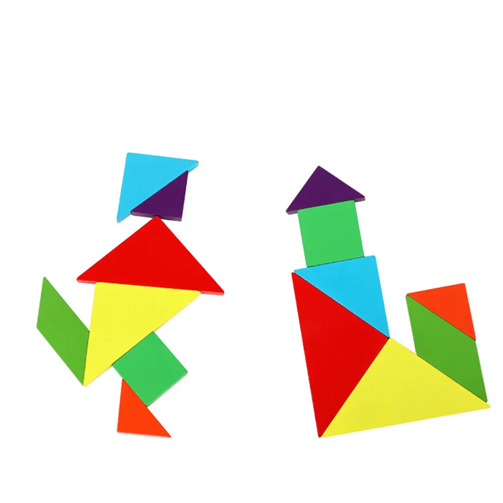 

New Children Magnetic 3d Puzzle Jigsaw Tangram Thinking Training Game Baby Montessori Learning Educational Wooden Toys For Kids