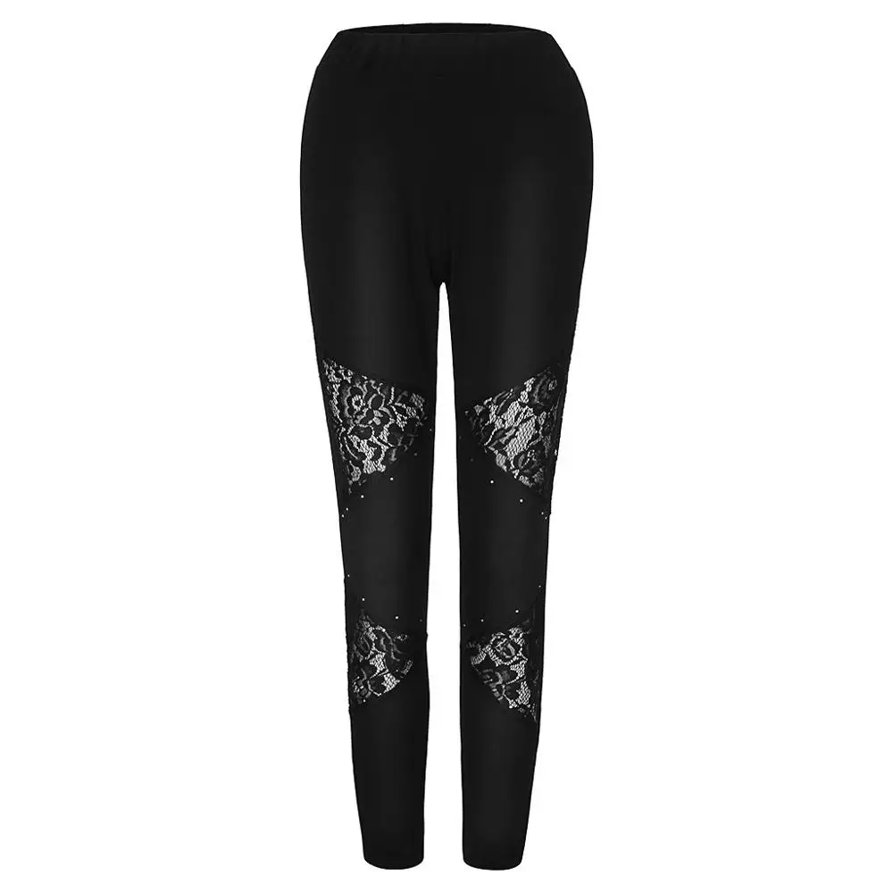 Женские брюки плюс размер женские s эластичный пояс перспектива шипованные Цветы