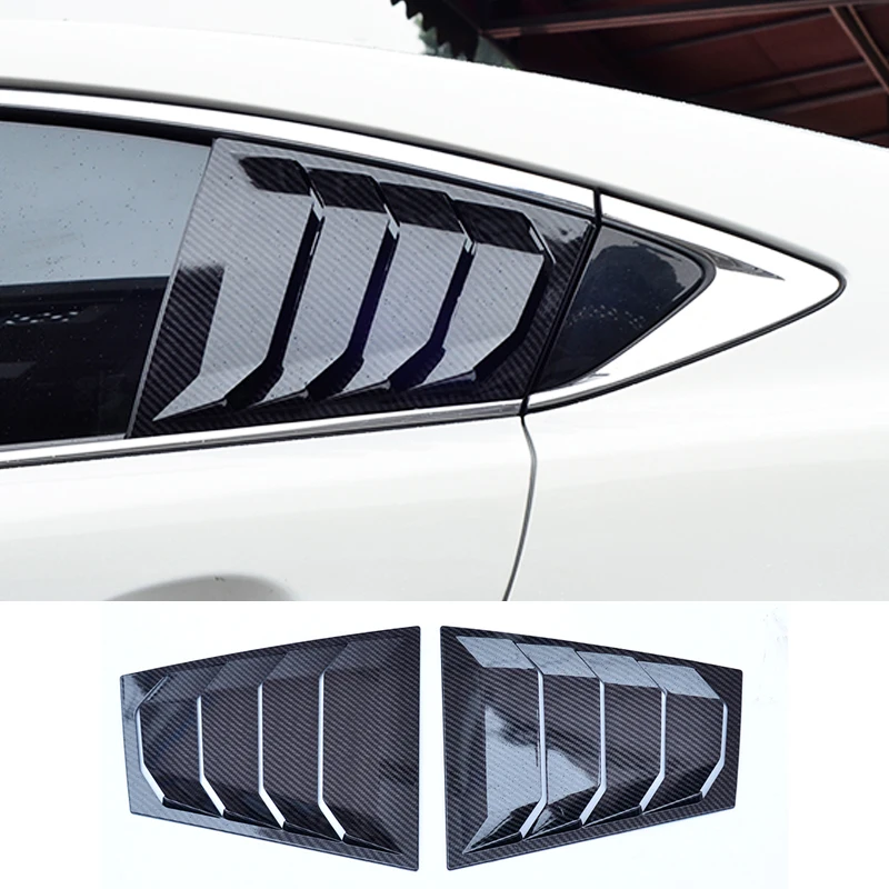 

Четверть боковой оконный жалюзи овальная крышка для вентиляционного отверстия углеродная поверхность спойлер для Mazda 6 ATENZA 2014 - 2021