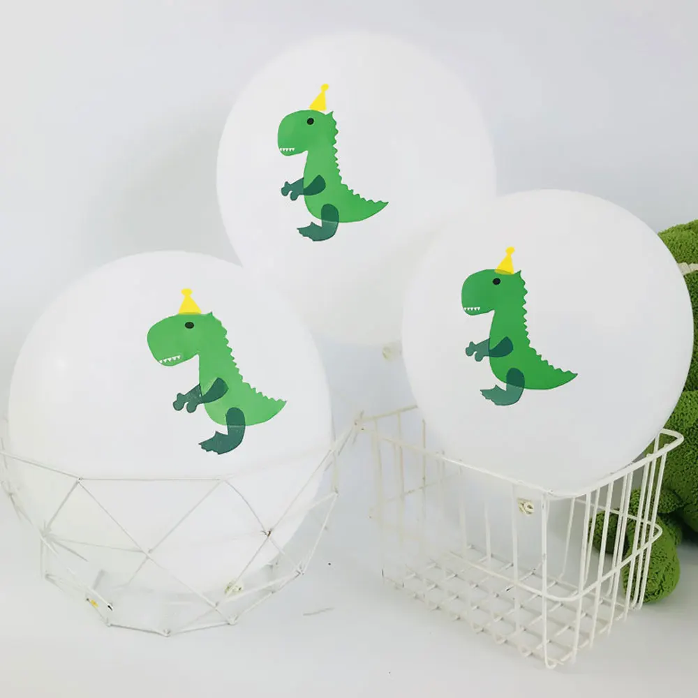 

12inch Green Dinosaur Latex Balloons Sequin Ballon Baby Shower Happy Birthday Decorations Wedding Helium Air Ball Party Supplies