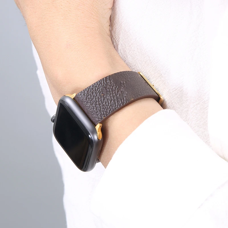 

Genuine leather strap for Apple watch band 44mm 40mm 42mm 38mm Correa belt bracelet wishband for iWatch serie 6 SE 5 4 3 2 strap