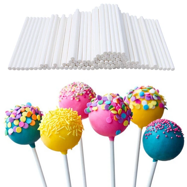 100-2000Pcs100mm Lollipop Stick Food-Grade Plastic Pop Sucker Sticks Cake Mould Pop Sticks Lollypop Candy Chocolate Sugar Pole 4