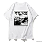 Maneskin живые футболки 2021 новые модные мужские повседневные кавайные белые Горячие мужские Харадзюку кавайные футболки винтажные футболки