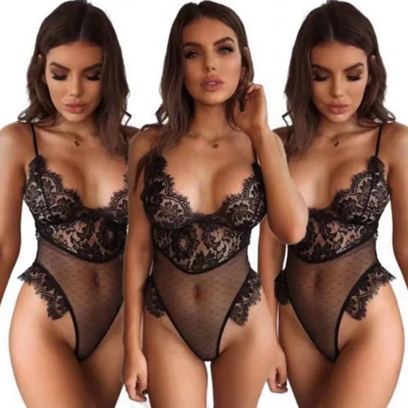 

Сексуальное женское белье, Кружевное боди, боди, чулки, нижнее белье, черная Пижама, стринги, Тедди, экзотическое для секса