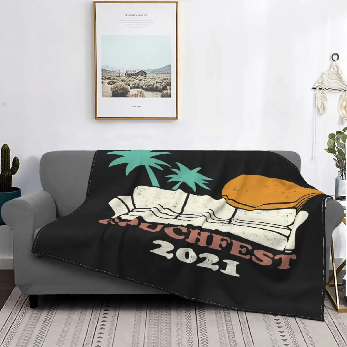 

Couchfest-Manta mullida a cuadros para cama, colcha de verano, 2022