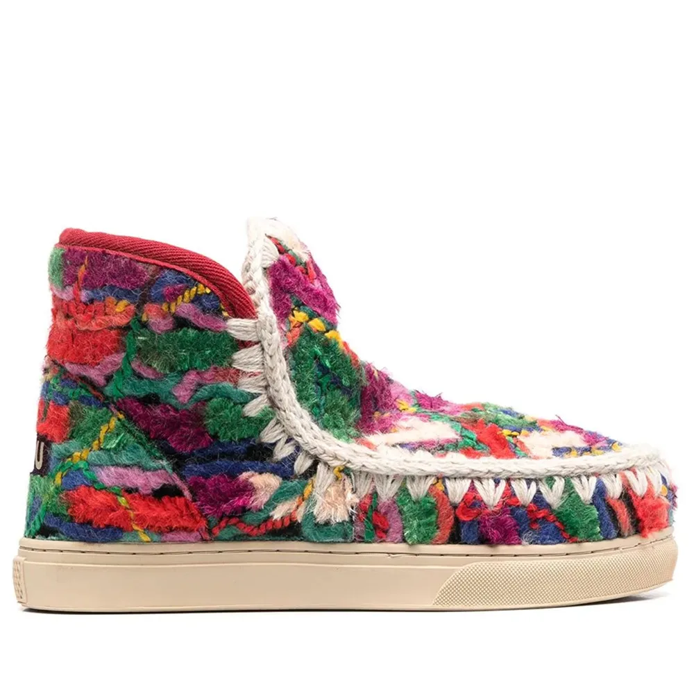 

2021 winter women snow ankle boots eskimo sneaker wool ethnic sheepskin luxury brand sewing ladies botines botas