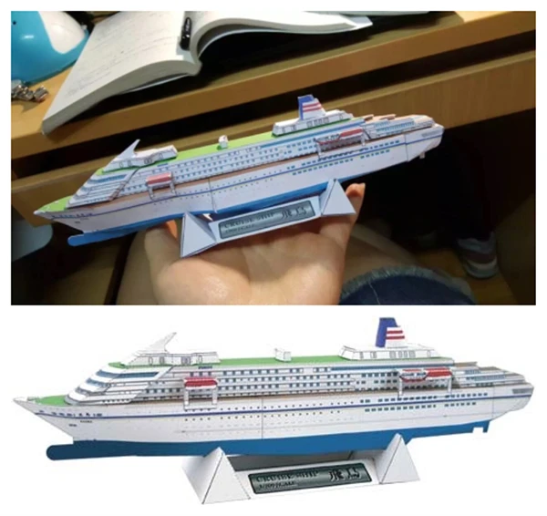 Масштаб 1:800 Nippon Yusen Kaisha Line Asuka круизный лайнер набор бумажных моделей ручной