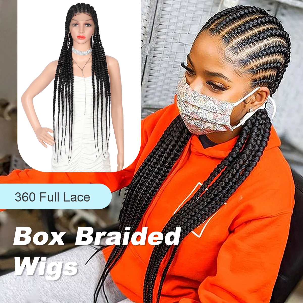 Женский парик из 11 нитей Olymei черный со шнуровкой спереди 360 дюйма | Шиньоны и