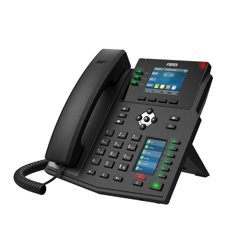 

Fanvil X4U IP Phone Enterprise WiFi Bluetooth Wireless Telephone Support IPv4/IPv6 VoIP Enterprise Phone For Office Conference