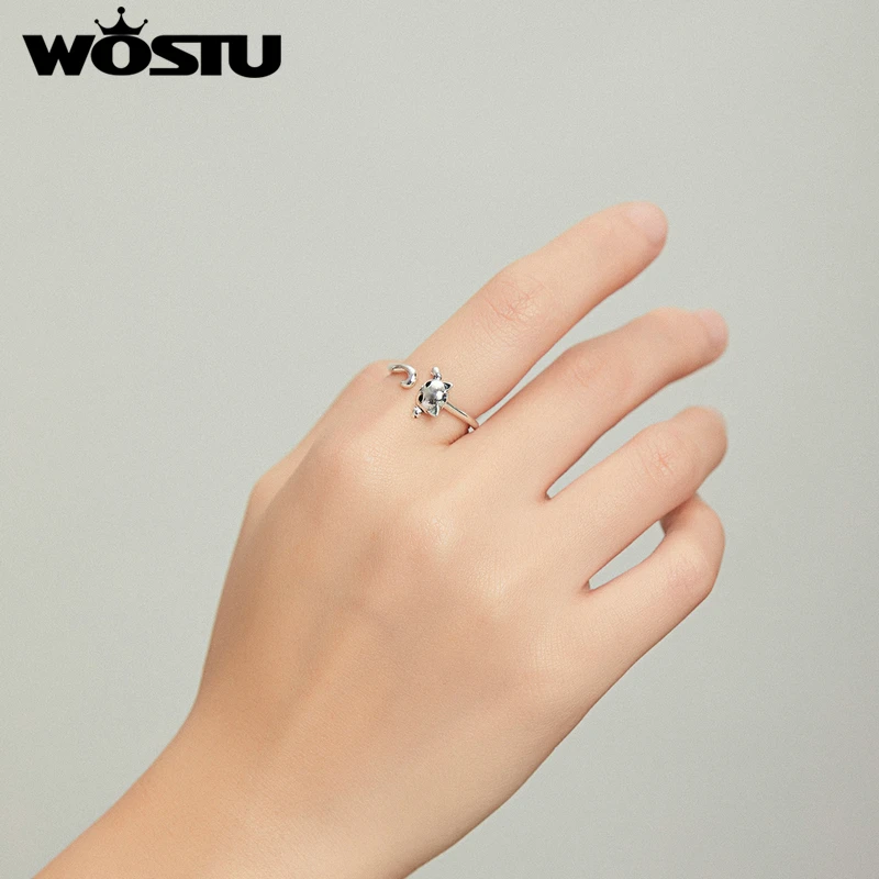 Кольцо женское из серебра 925 пробы в виде кошки | Украшения и аксессуары