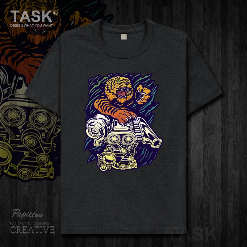 

Men t-shirt Graffiti tiger funny printed short sleeve clothes popular o-neck cotton graphic Tees Harajuku Streetwear top 01 0002