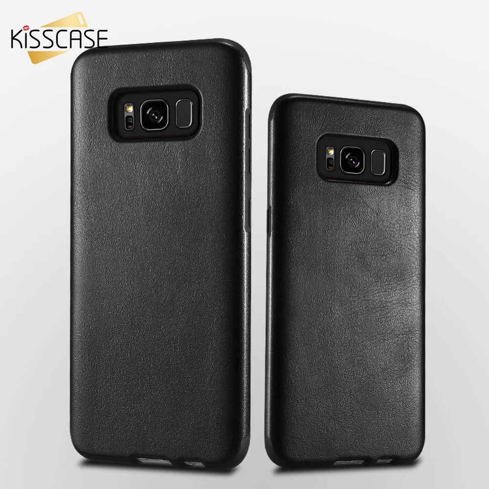 Чехол KISS Оригинальный чехол для samsung Galaxy S8 S9 Plus Ретро стиль Crazy Horse текстурный