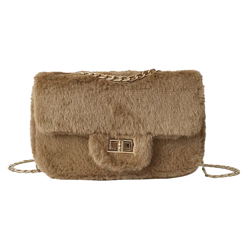 

Autumn And Winter Fashion Warm Plush Women Shoulder Bag Famous Design Corssbody Bag Female Messenger Bag HandBags Ladies Purse