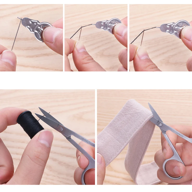 

1 Set Portable Travel Sewing Box Kit Sewing Thread Stitches Knitting Needles Tools Cloth Buttons Craft Scissor Mom Gifts