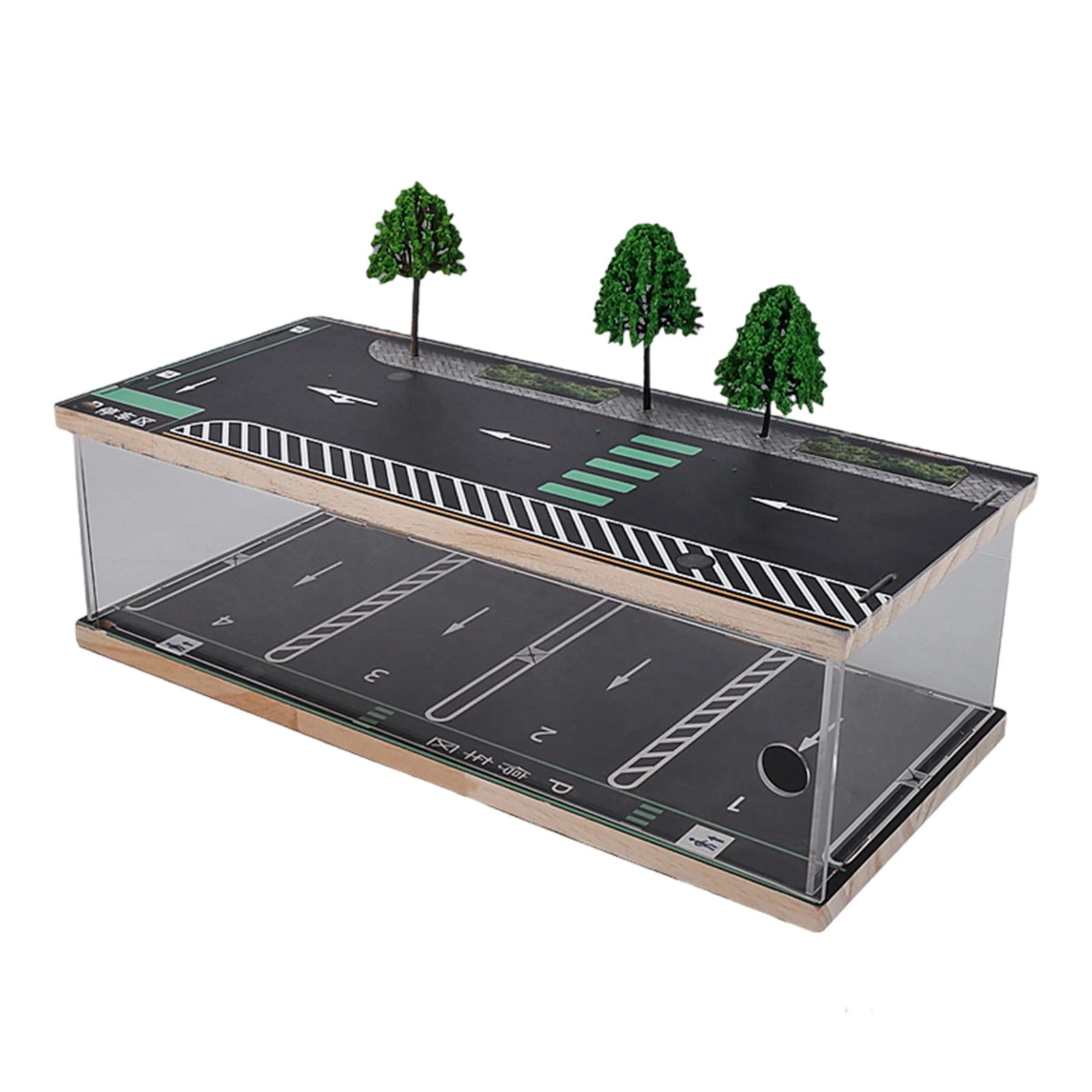 

1/32 Mini Parking Lot for Car Model Photo Background Parking Station Toy