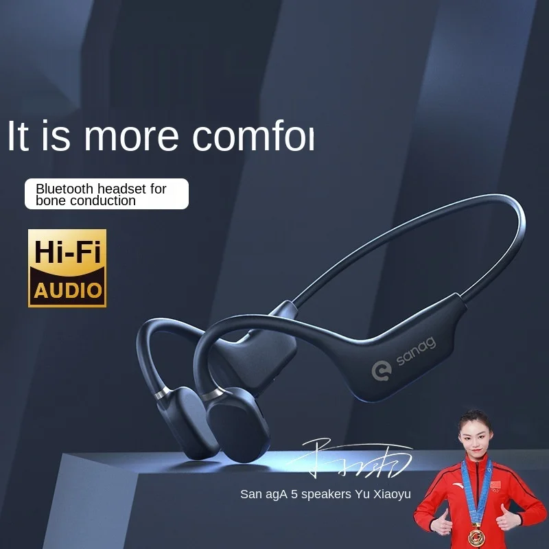 Беспроводная Водонепроницаемая Bluetooth-гарнитура sanag с костной проводимостью