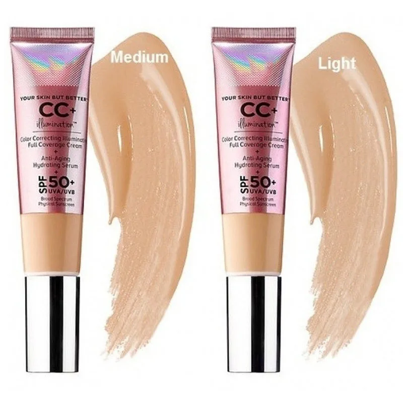 

CC Cream Base Makeup Long Lasting Waterproof Brighten Skin Stone Whitening Concealer Foundation Liquid Face Makeup Light/Medium