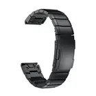 Браслет Garmin Fenix 6X, быстросъемный титановый металлический ремешок для часов Garmin Fenix G 5X Plus Fenix 6X Pro, черный браслет, 202226 мм
