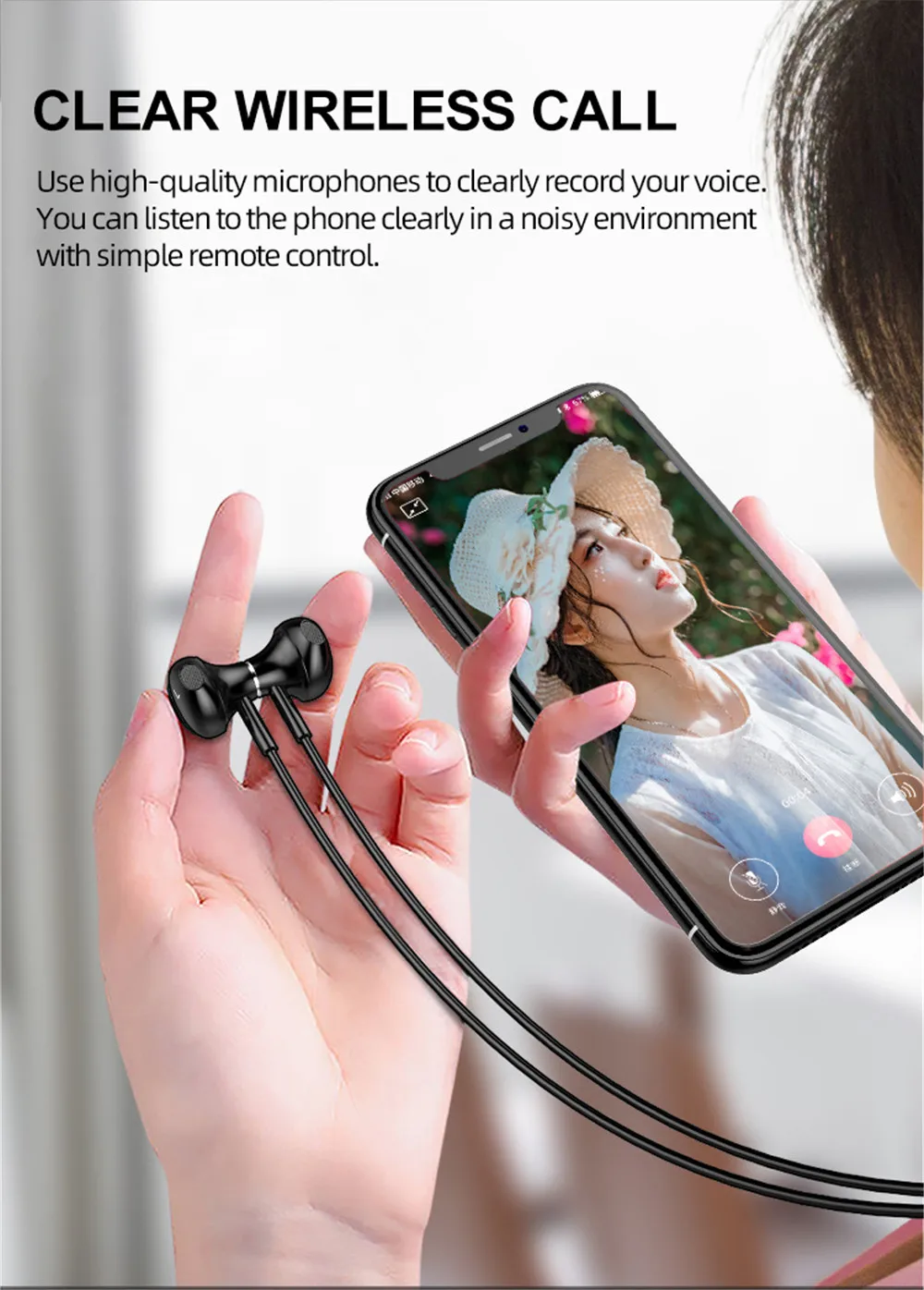 Наушники EARDECO с кожаным шейным ремешком, 24 часа воспроизведения, Bluetooth наушники, стерео беспроводные наушники, наушники, Спортивная гарнитура, микрофон