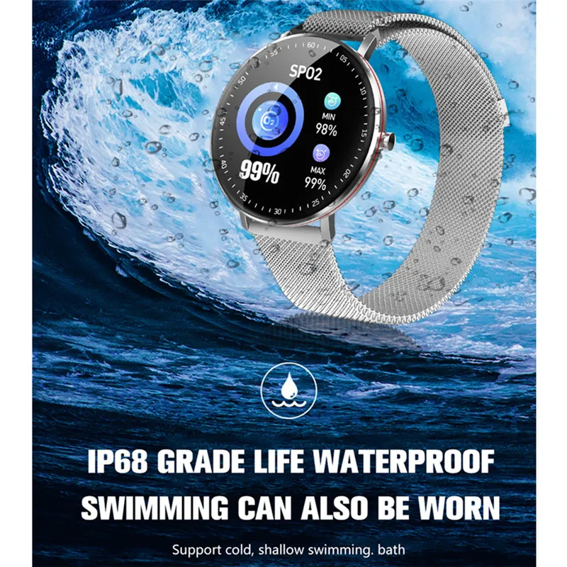 

F19 Smart Watch NRF52832 Heart Rate Monitor Blood Pressure Sports Movement Tracker Smartwatch Reminder Full Touch Screen