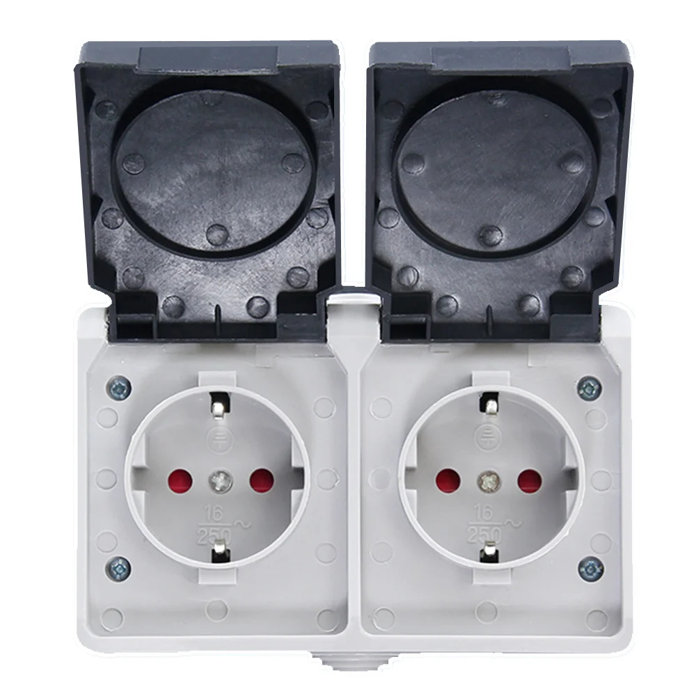 Электрическая розетка с защитой от попадания воды 16 А 250 в перем.