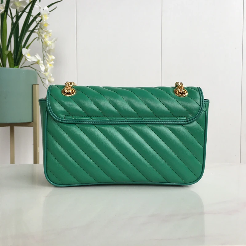 

Street Fashion Big Purse Bag Women's Branded Crossbody Bag High Quality Real Cow Leather Chain Mobile Phone Shoulder Handbags
