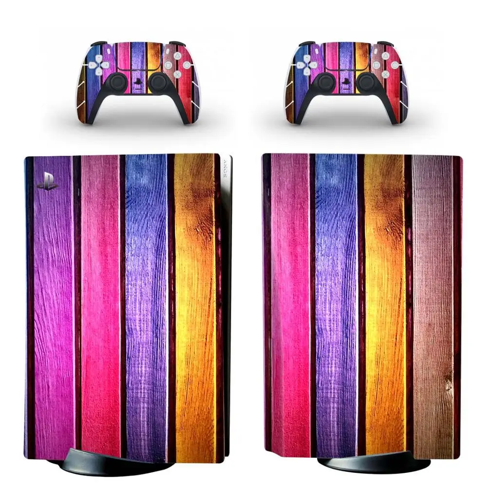 Wood Style PS5 Standard Disc Skin Sticker Decal Cover for PlayStation 5 Console and Controllers Vinyl | Электроника