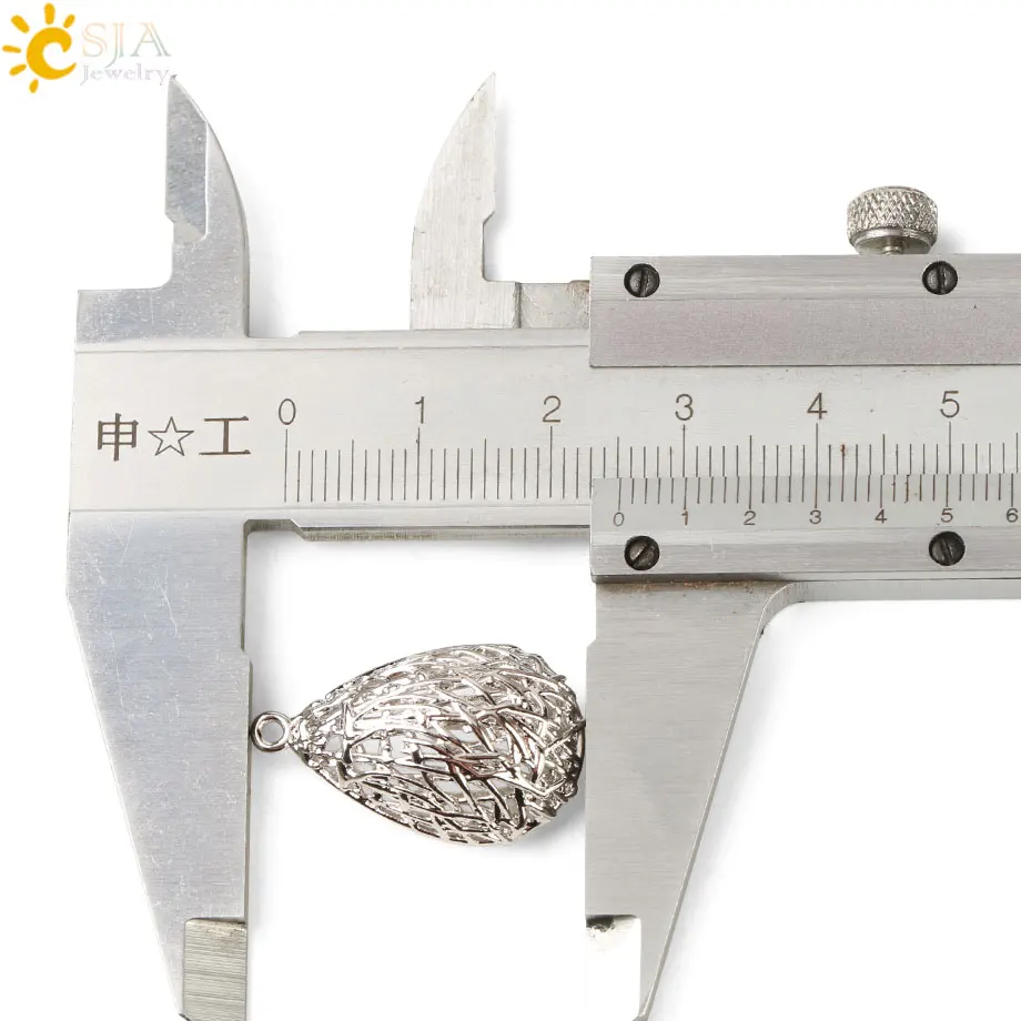 CSJA Charms Accessories Jewelry Findings Making Rose Gold Silver Color Metal for Handmade Necklaces Earring Diy S551 | Украшения и