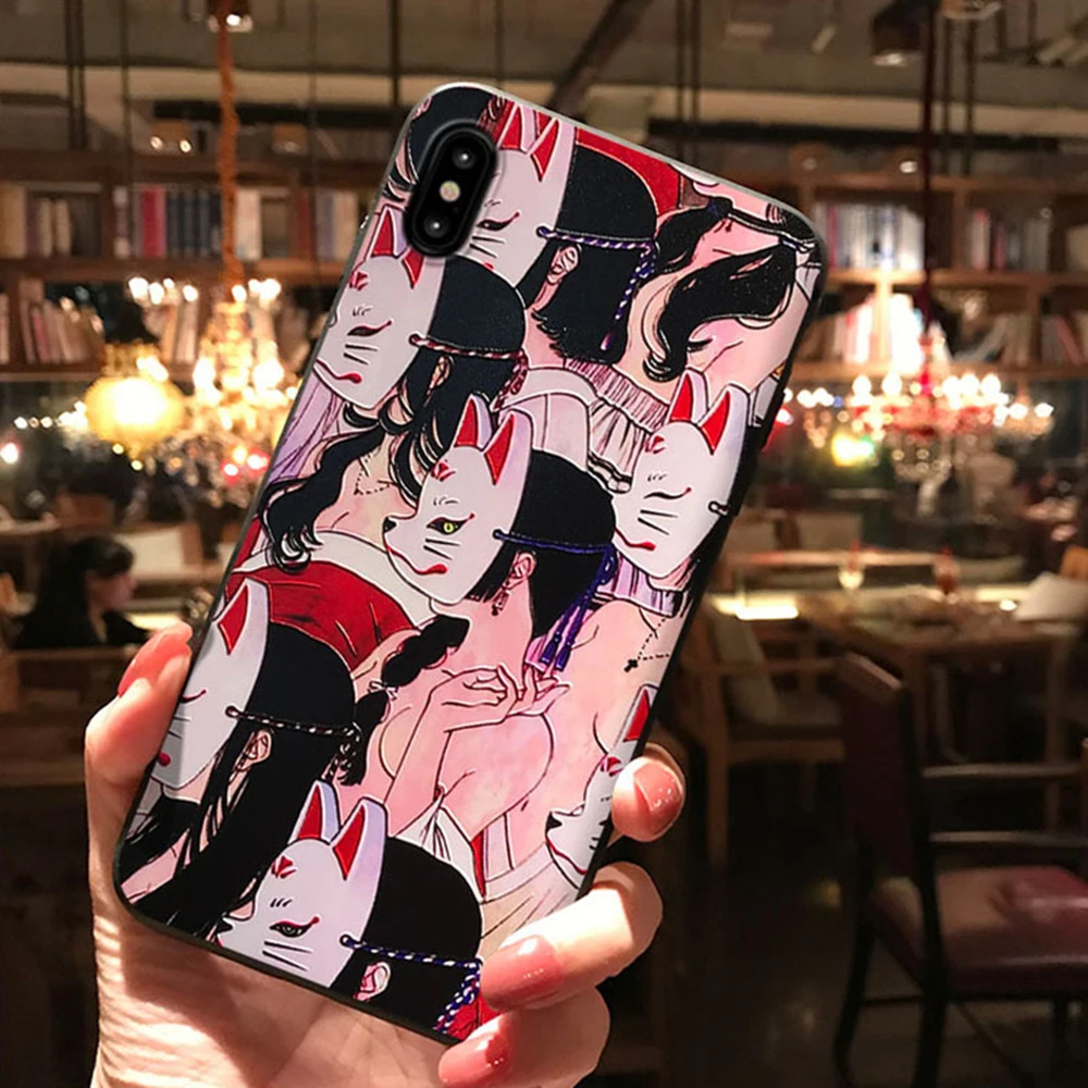Окрашенный чехол для телефона iPhone X XS 11 Pro MAX XR 6 6s 7 8 Plus рельефный Ударопрочный