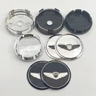 4 шт. 56 мм 60 мм GENESIS Logo Центральная втулка колеса автомобиля Cap Rim Refit Badge, декоративные наклейки с эмблемой, аксессуары для автостайлинга