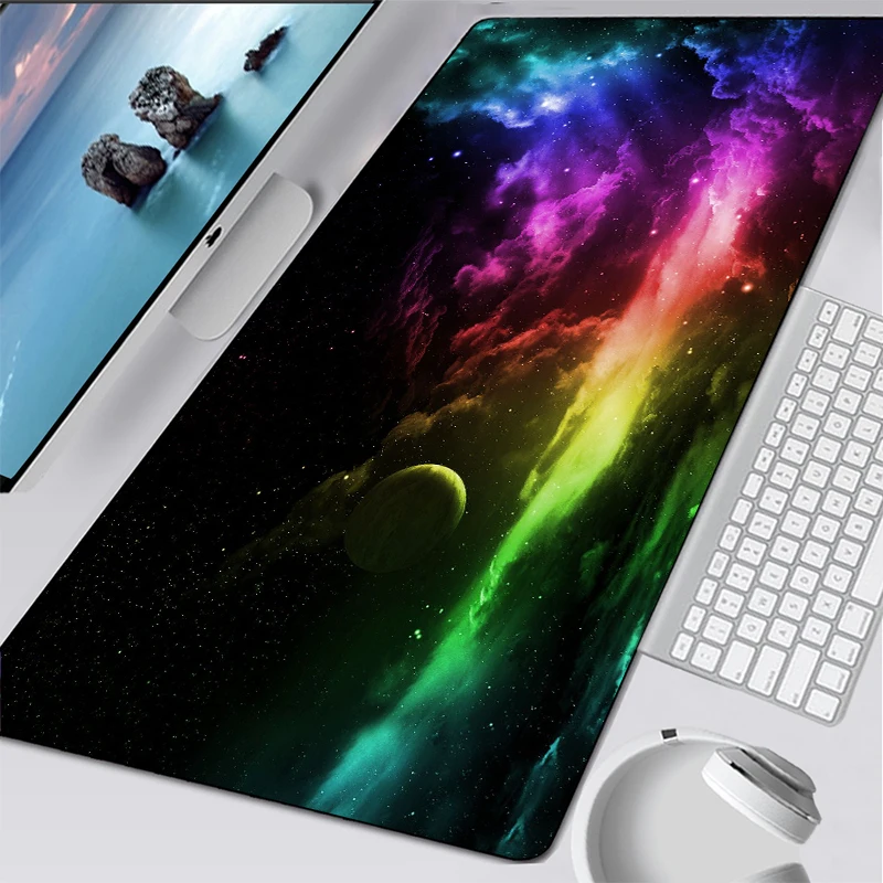 

Нескользящий коврик для мыши galaxy с застежкой по краям, игровой коврик для мыши, коврик для клавиатуры и мыши, коврики для ноутбука, коврик дл...