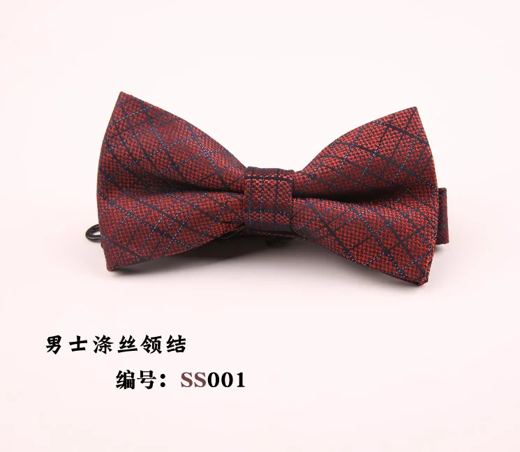 

Linbaiway Polyester Bowtie for Mens Suit Slim Bowtie Men Fashion Tuxedo Butterfly Business Banquet Party Bow Tie Custom LOGO