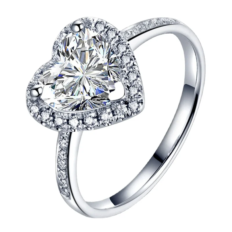 

Женское кольцо Феи из серебра 925 пробы в форме сердца