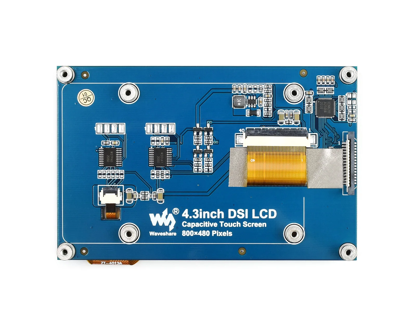 Емкостный сенсорный дисплей 4 3 дюйма ЖК DSI для Raspberry Pi 800 × 480 широкий угол IPS